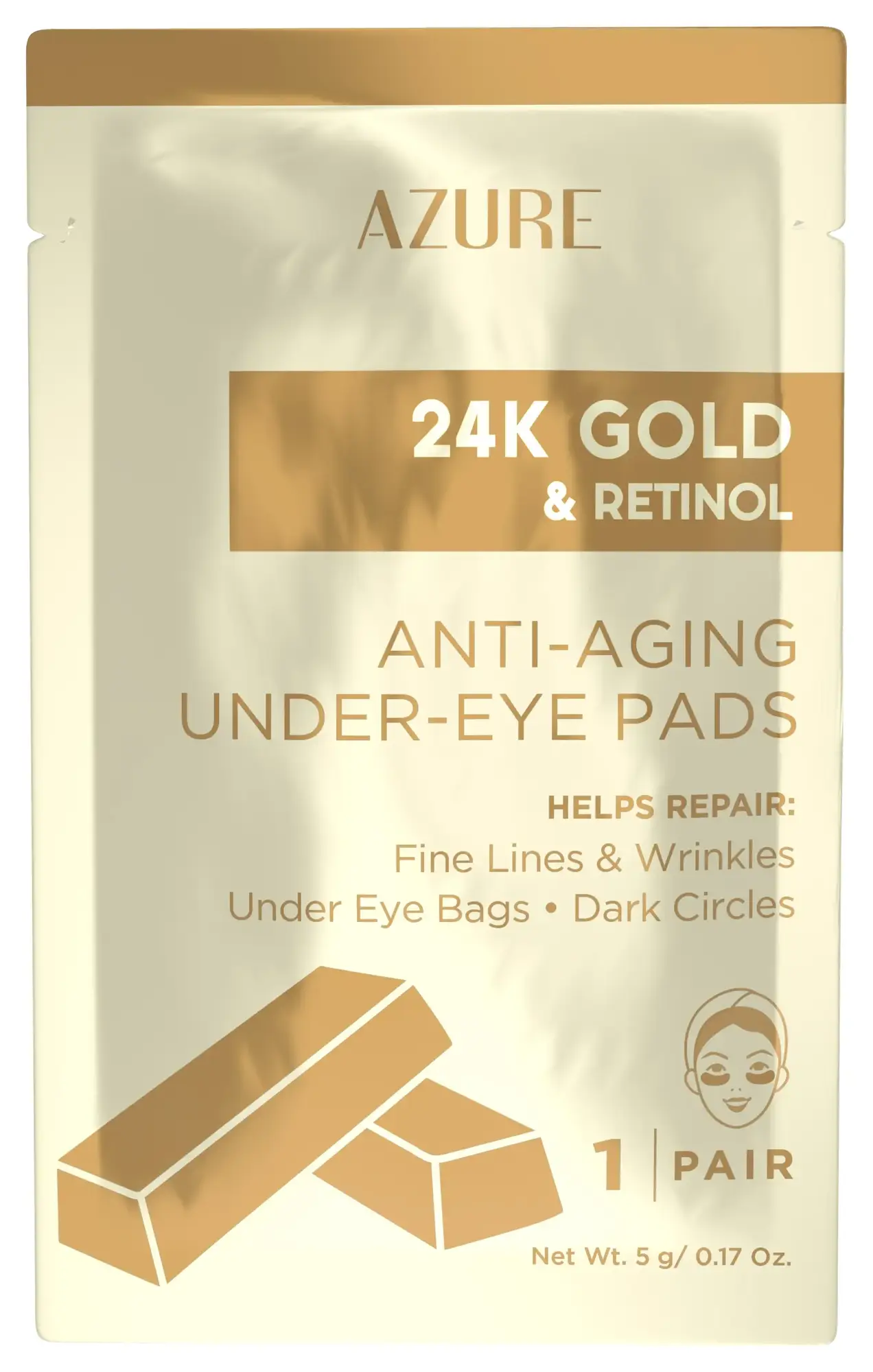 Azure 24K Gold & Retinol Anti-Aging Under Eye Pads