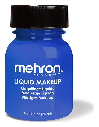 Mehron Makeup Liquid Makeup Blue