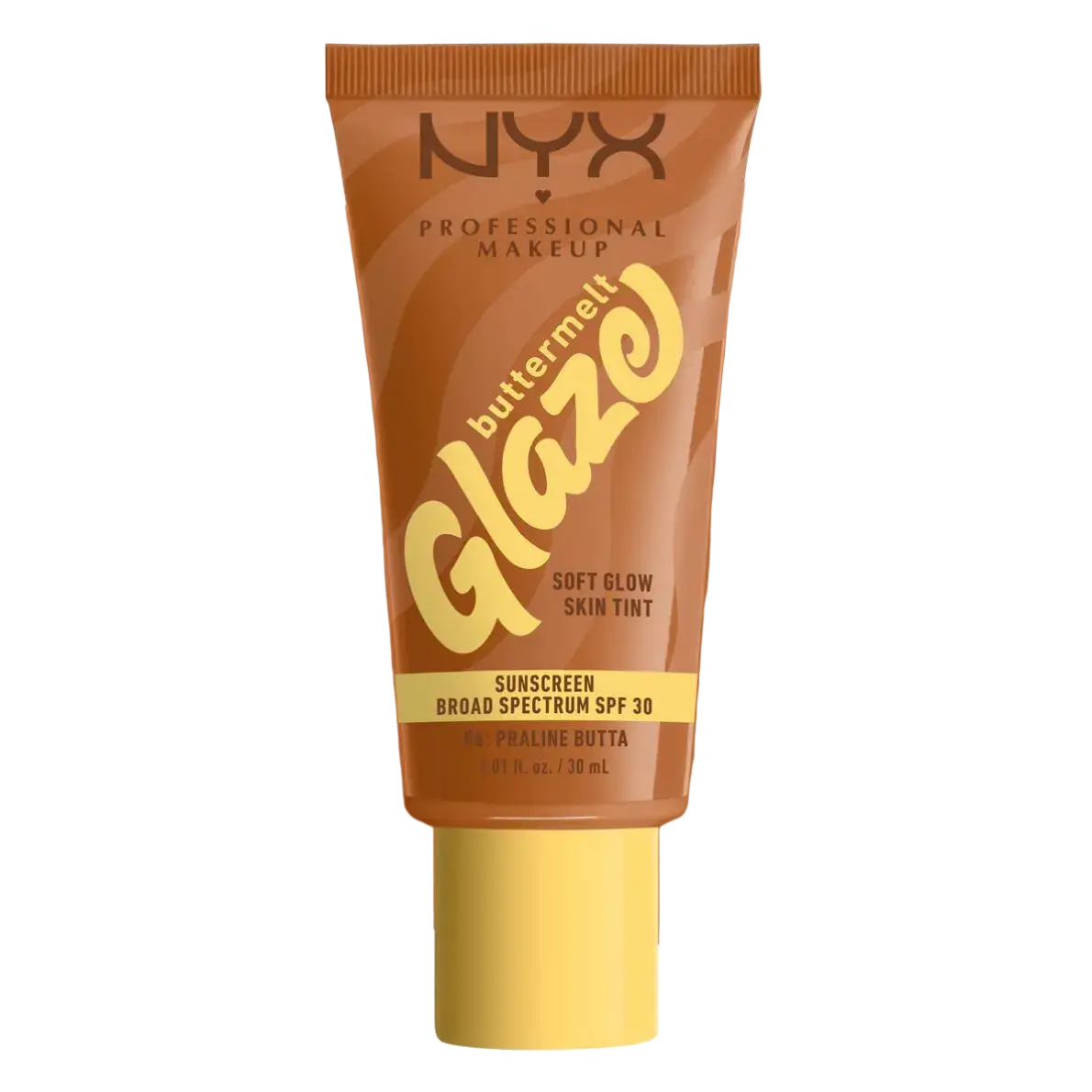NYX Cosmetics Buttermelt Glaze Soft Glow Skin Tint SPF 30 06 Praline Butta