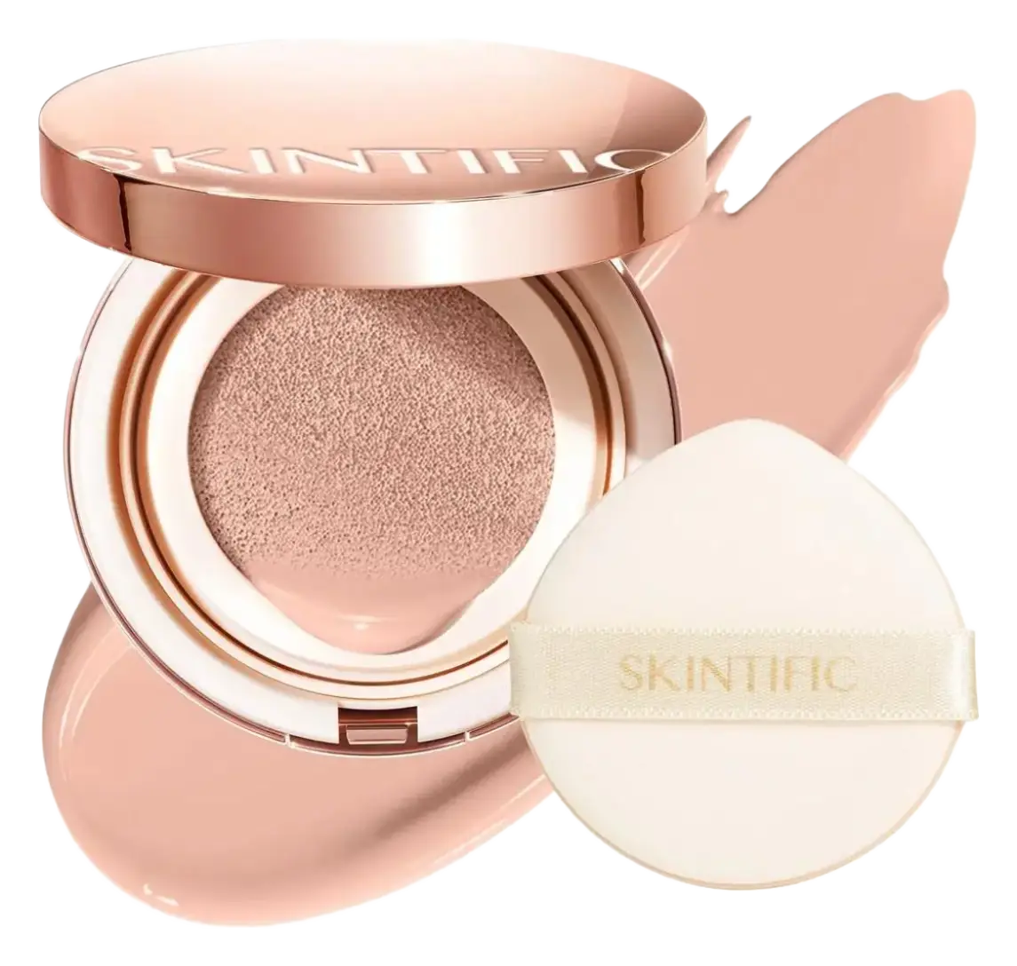 Skintific Cover All Perfect Cushion SPF 35 01C Rose Ivory