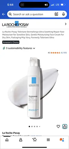 La Roche-Posay Toleriane Dermallergo Ultra Soothing Repair Face Moisturizer