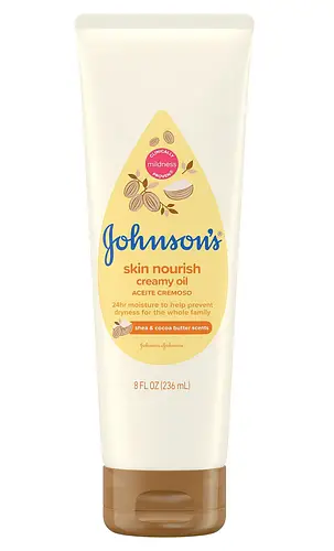 Johnson's Baby Skin Nourish Creamy Oil Shea & Cocoa Butter