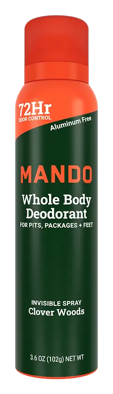 Mando Invisible Spray Deodorant Clover Woods