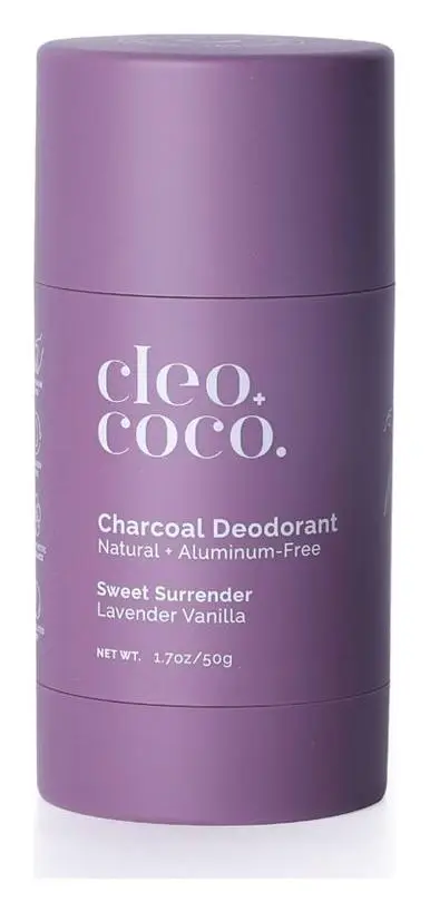 Cleo+Coco Charcoal Deodorant Lavender Vanilla
