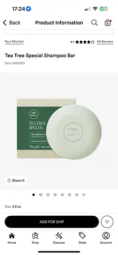 Paul Mitchell Tea Tree Special Shampoo Bar