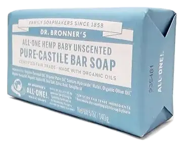 Dr. Bronner's Pure Castille Bar Soap Baby (Unscented)