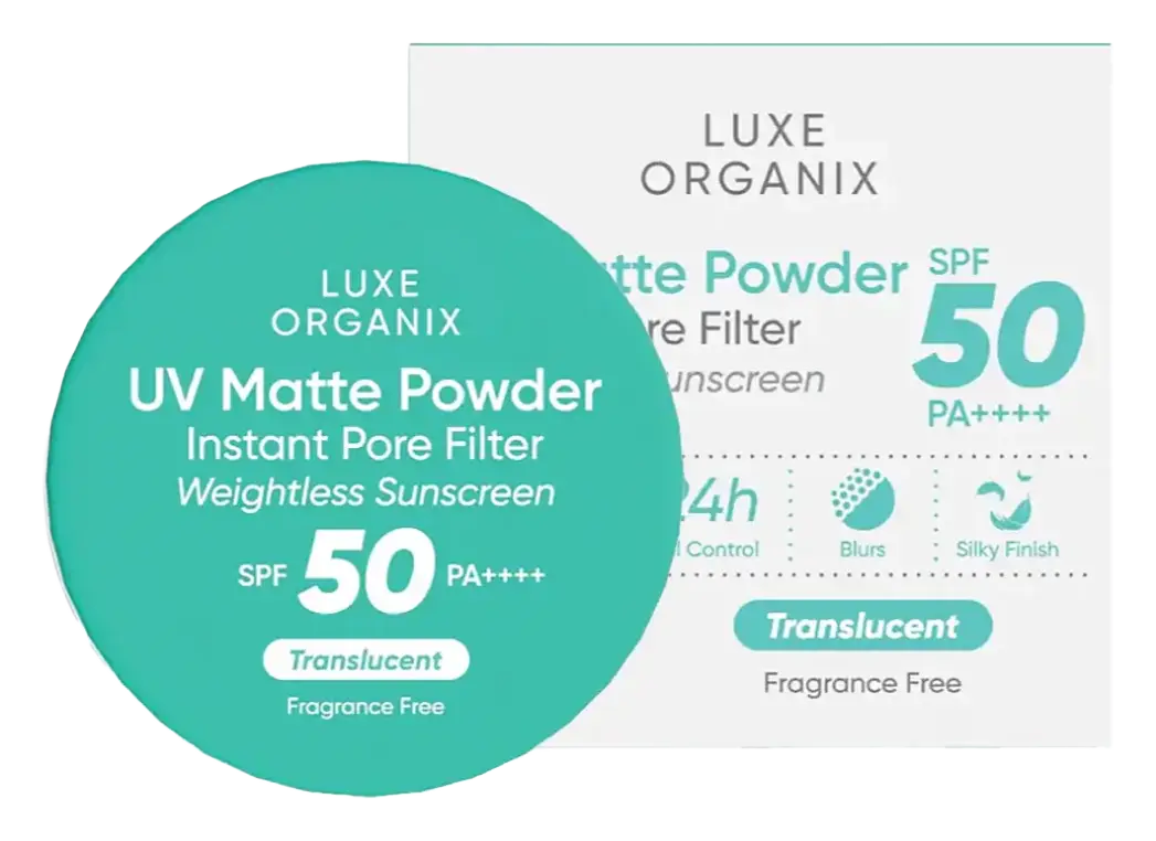 Luxe Organix 24h Zero Sebum Instant Pore Blurring Matte Powder SPF 50 Translucent
