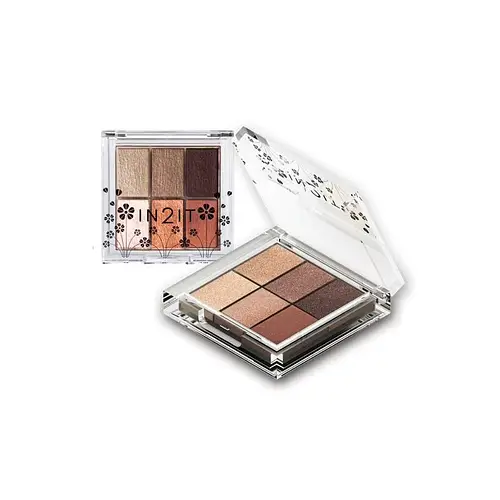 IN2IT Nude 6 colour palette shade 03 toasted