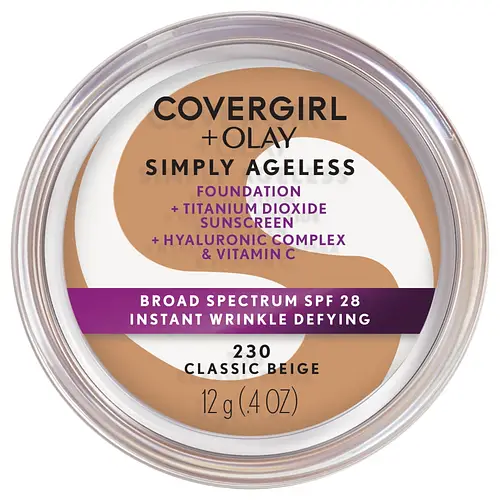 Covergirl Simply Ageless Instant Wrinkle Defying Foundation SPF 28 230 Classic Beige