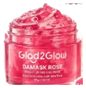 Glad2Glow Damask Rose Brightening Gel Mask