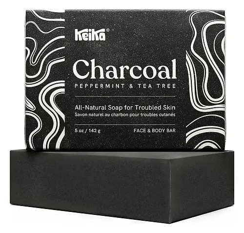 Keika Charcoal Black Soap Bar