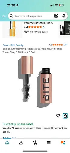 Bite Beauty Full-volume mascara Upswing