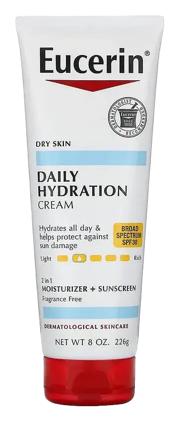 Eucerin Daily Hydration Cream, SPF 30, Fragrance Free