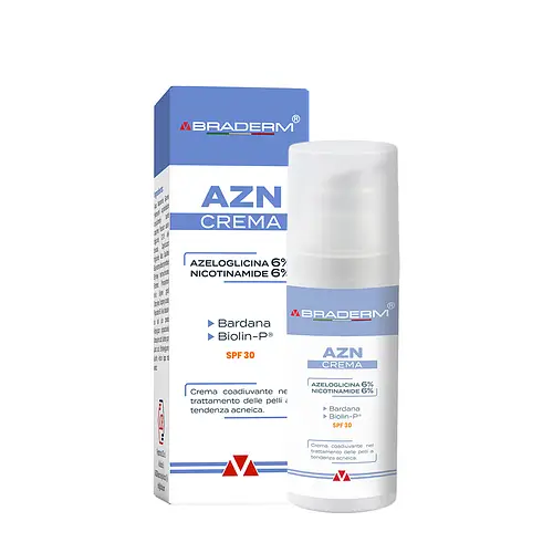 Braderm AZN Crema Azeloglicina 6% Niacinamida 6%