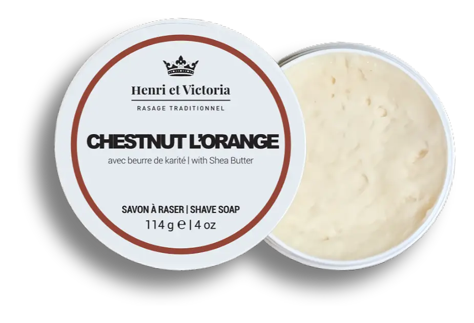 Henri Et Victoria Shave Soap Chestnut L'Orange