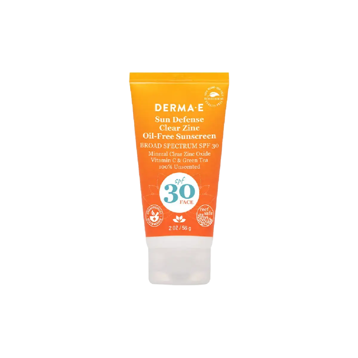 Derma E Sun Defense Clear Zinc Mineral Oil-Free Sunscreen SPF30 Face