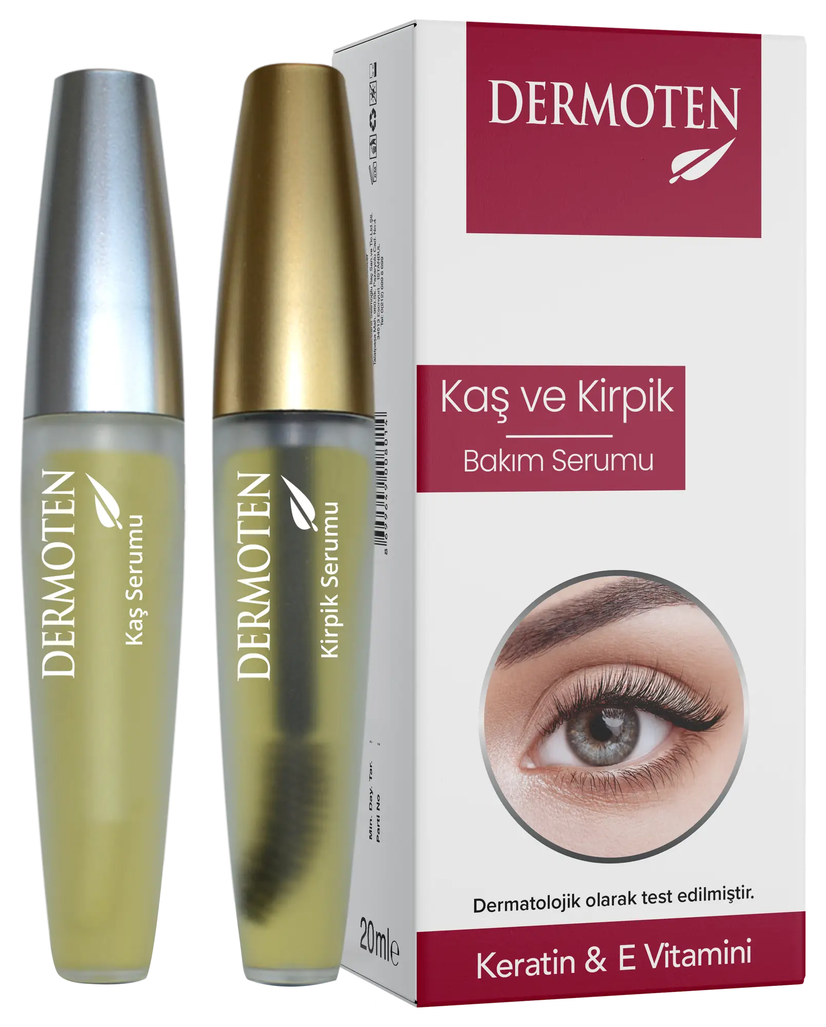 Dermoten Eyebrow & Eyelash Care Serum With Keratin & Vitamin E