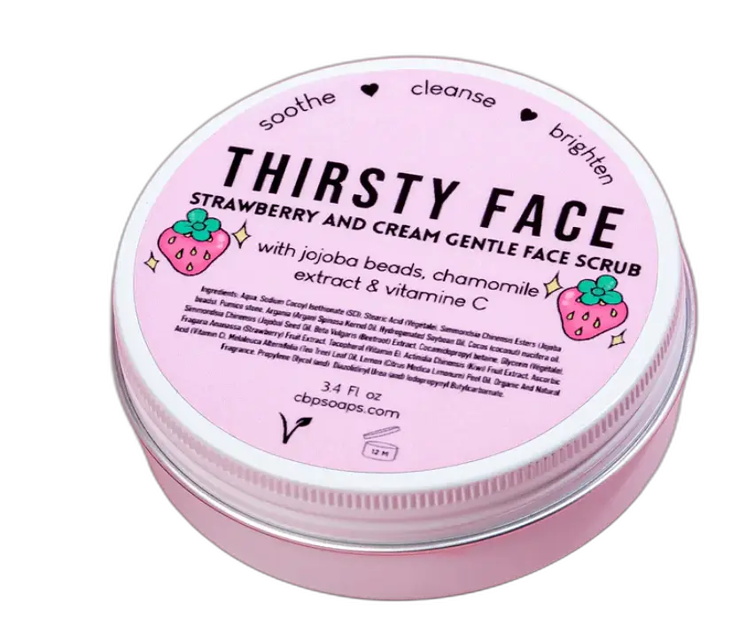 Clean But Psycho Thirsty Face Strawberry Face Scrub
