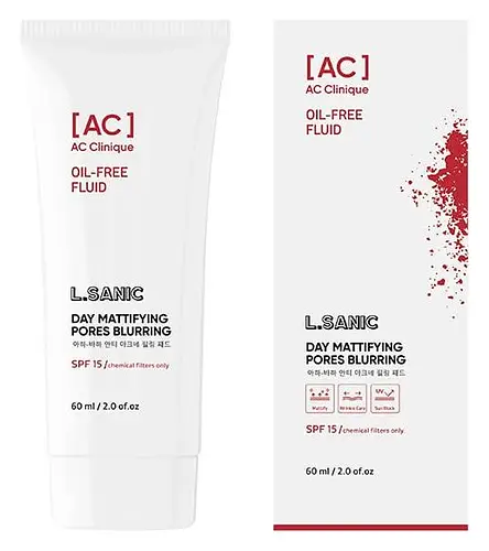L.SANIC AC Clinic Mattifying Oil-Free Fluid SPF 15