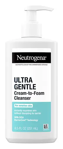 Neutrogena Ultra Gentle Cream  to Foam Cleanser