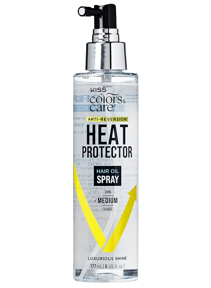 Kiss Colors & Care Anti-Reversion Heat Protector Hair Oil Spray