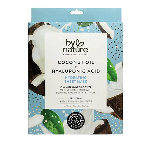By Nature Coconut Oil + Hyaluronic Acid Hydrating Sheet Mask