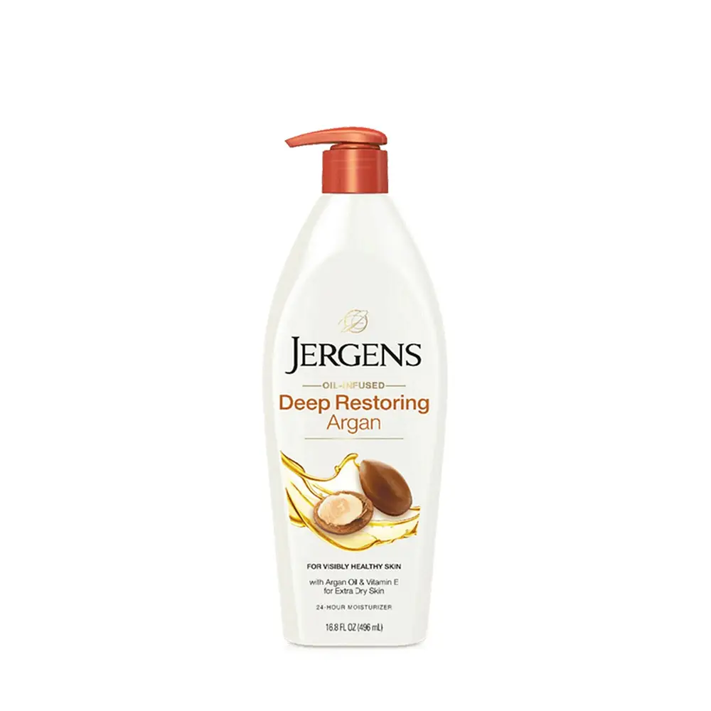 Jergens Skincare Oil-Infused 24-Hour Moisturizer Deep Restoring Argan