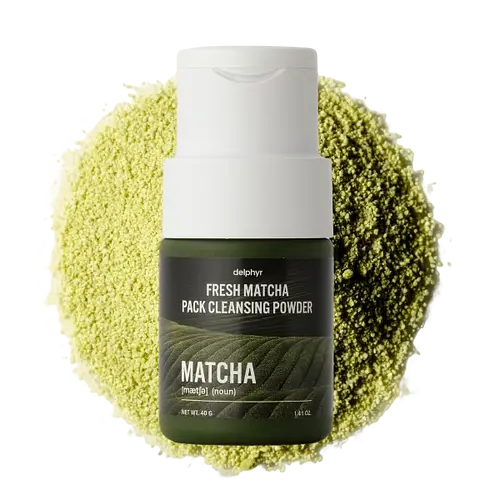 Delphyr Fresh Matcha Pack Cleansing Powder