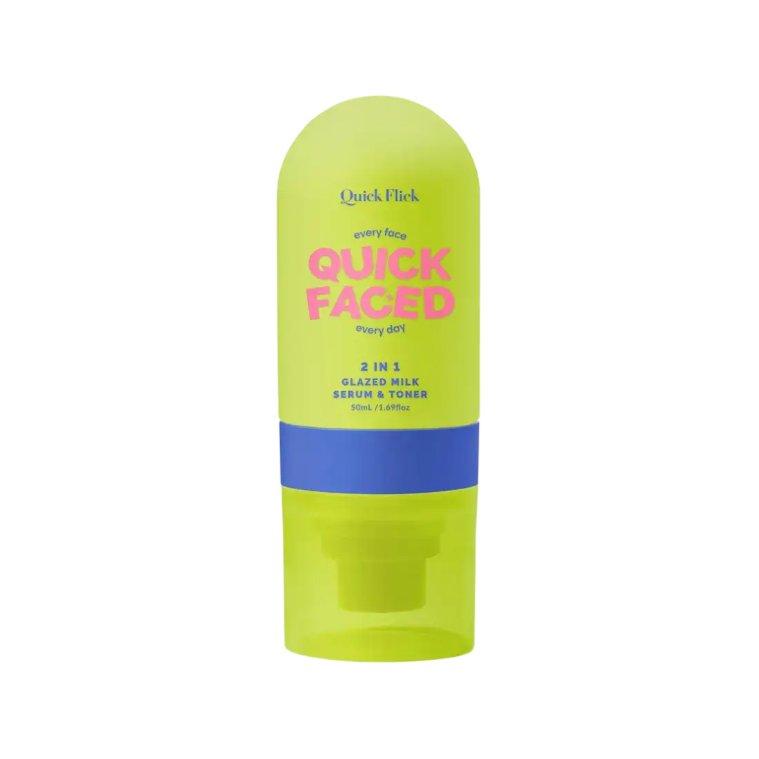 The Quick Flick Quick Faced 2-In-1 Glazed Milk Serum & Toner