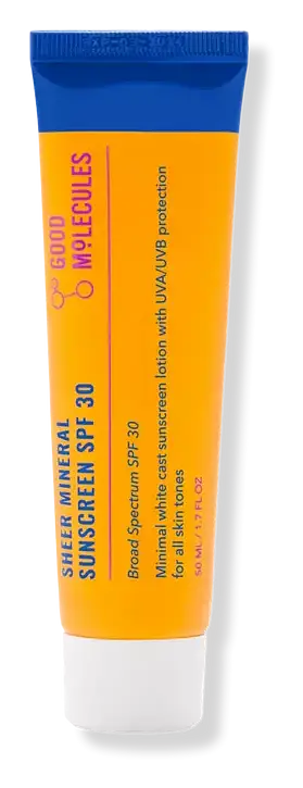 Good Molecules Sheer Mineral Sunscreen SPF 30