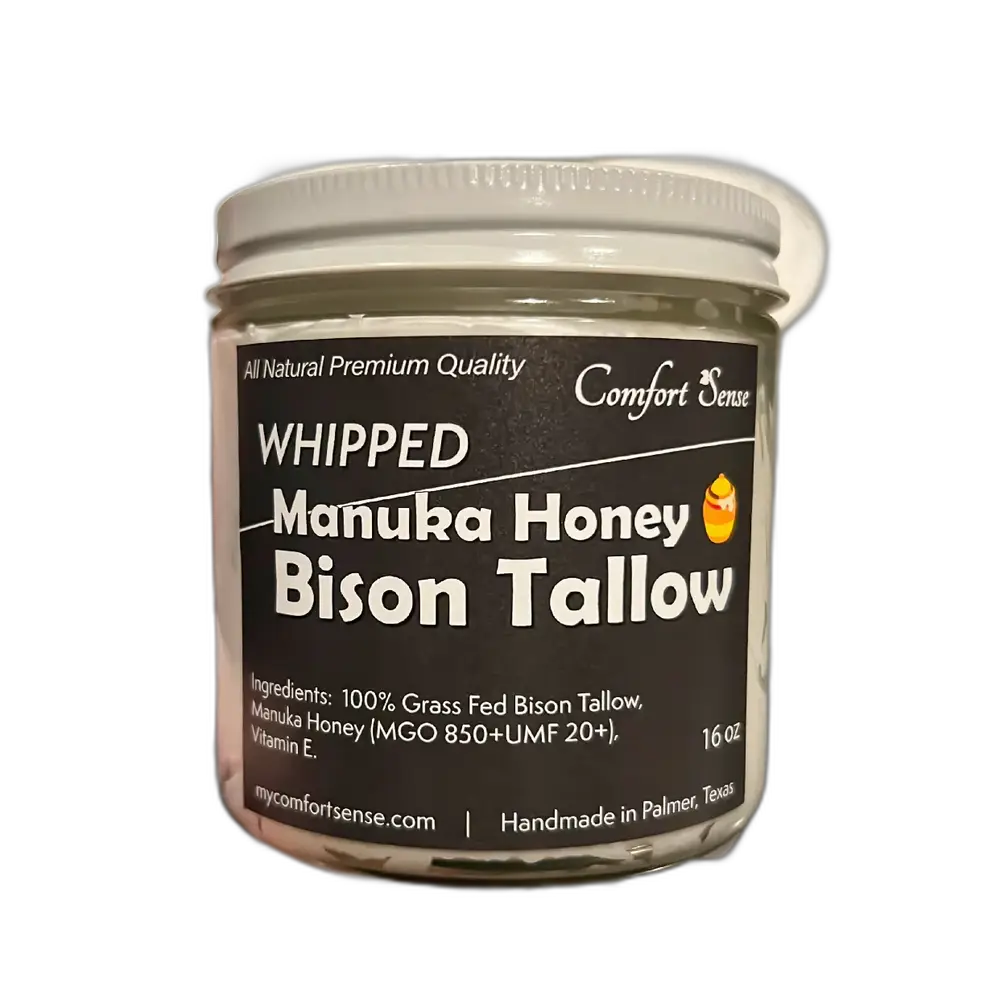 Comfort Sense Whipped Bison Tallow Cream With Manuka Honey