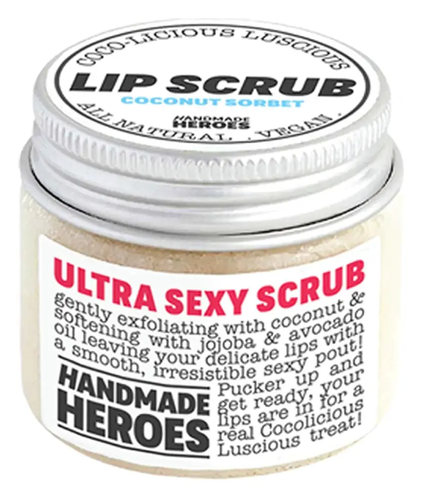 Handmade Heroes Cocolicious Luscious Lip Scrub Coconut Sorbet