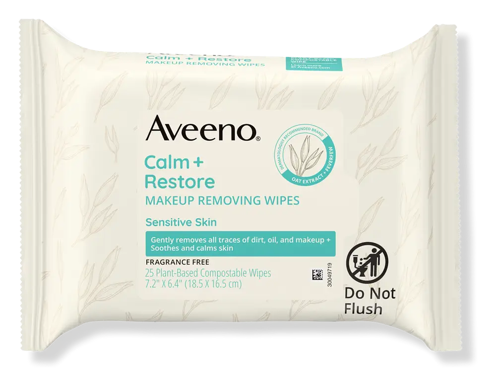Aveeno Calm + Restore Makeup Remover Wipes