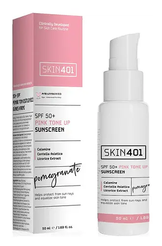 Skin401 SPF 50+ Pink Tone Up Sunscreen