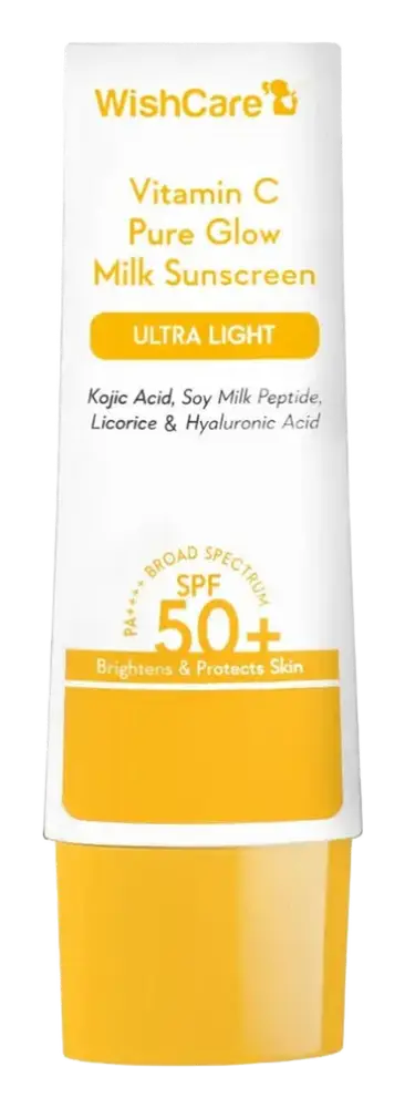 Wishcare 2% Vitamin C Pure Glow Milk Sunscreen SPF 50 PA++++