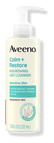 Aveeno Calm + Restore  Nourishing Oat Cleanser For Sensitive Skin US