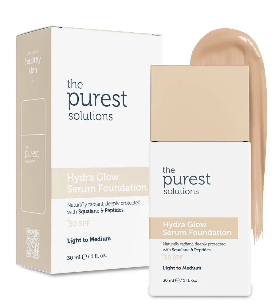 The Purest Solutions Hydra Glow Serum Foundation SPF 50+ Light To Medium