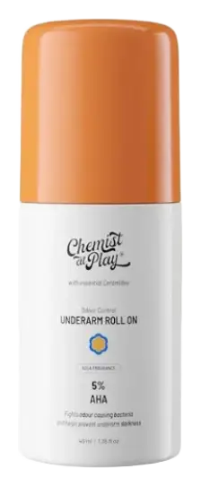 Chemist at Play Underarm Roll-On With 5% AHA Aqua Fragrance