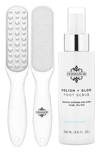 Dermasuri Deep Exfoliating Foot Scrub 2-Step System