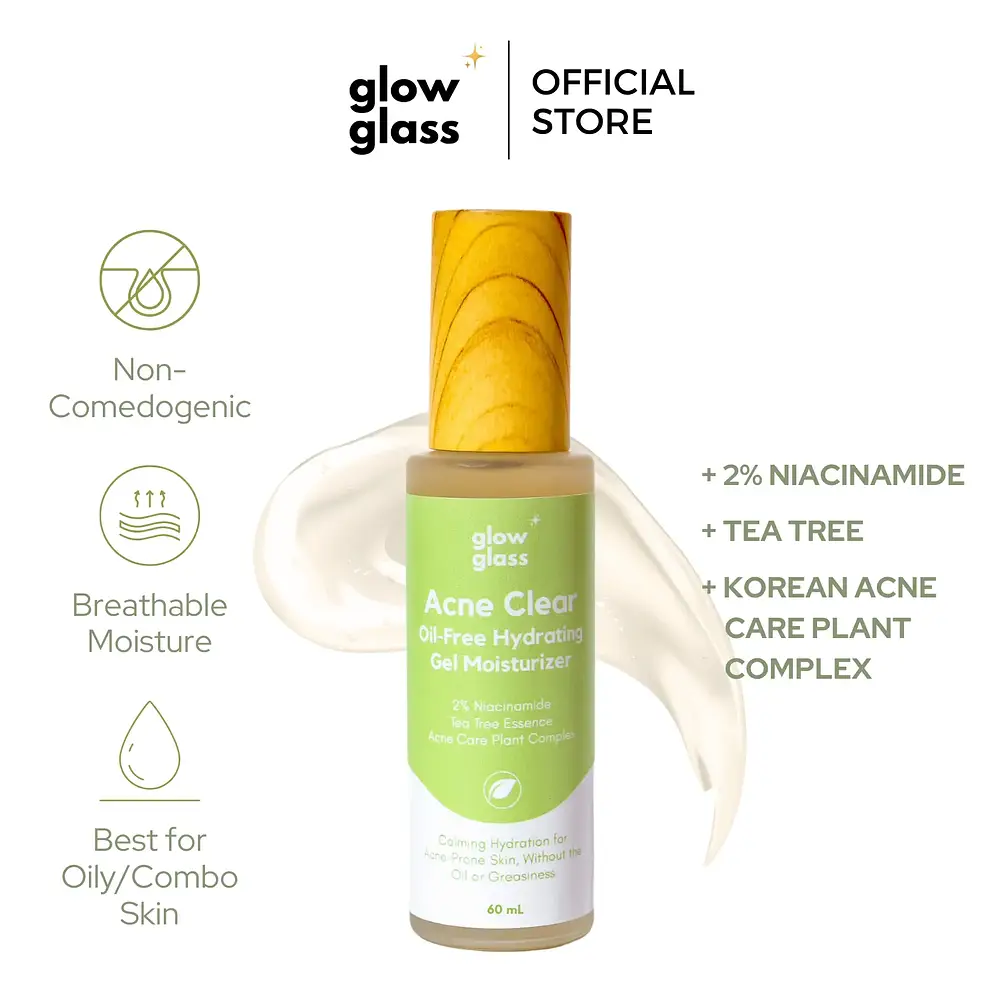 Glow Glass Acne Clear Oil-Free Hydrating Gel Moisturizer