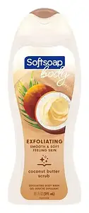 Softsoap Exfoliating Body Wash, Coconut Butter Scrub