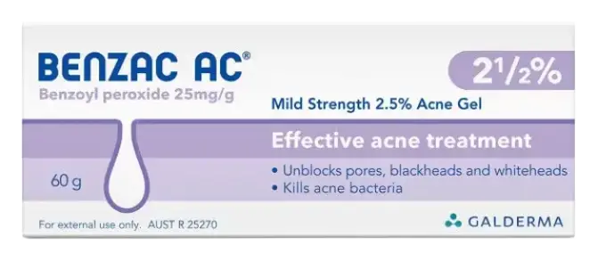 Benzac AC Acne Gel 2.5% Australia