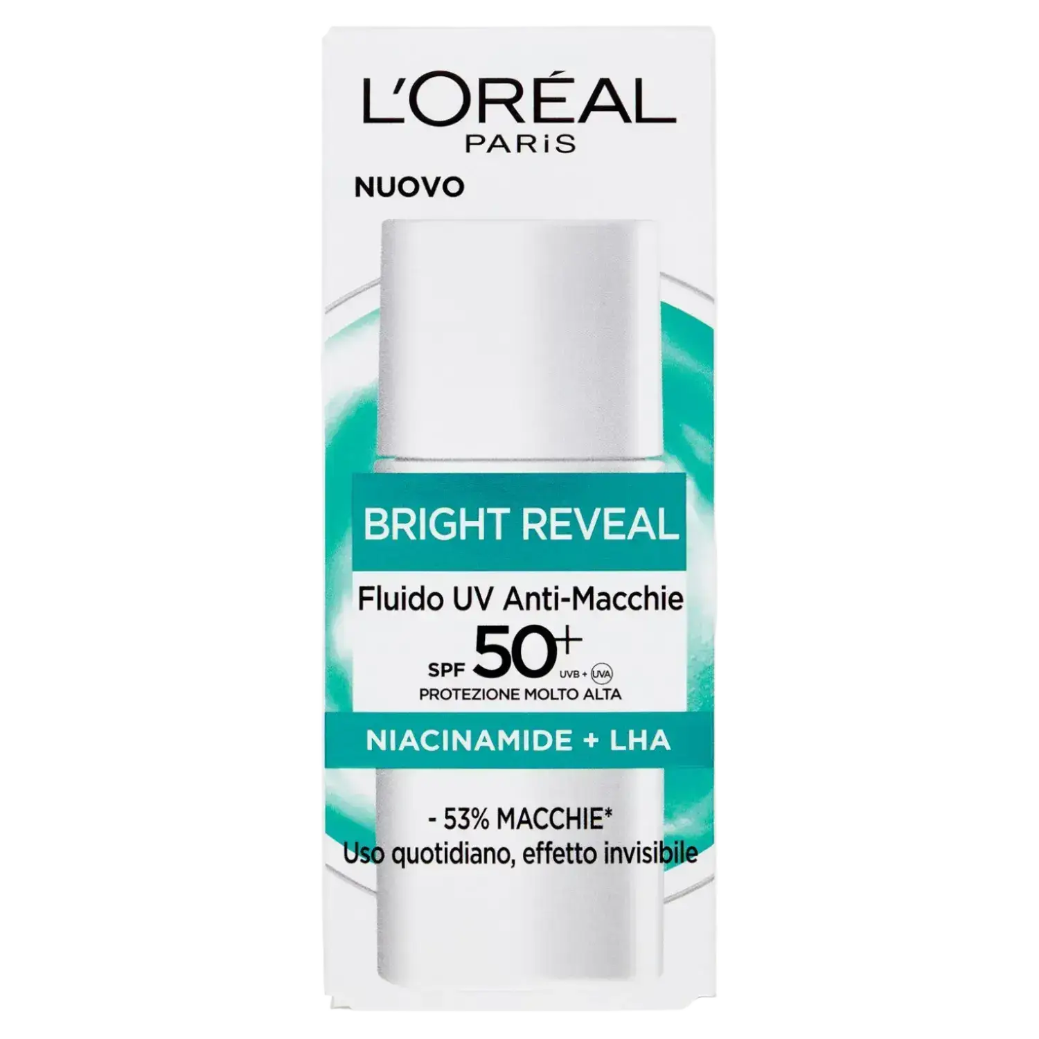 L'Oreal Bright Reveal Dark Spot UV Fluid SPF 50+ With Niacinamide Italy