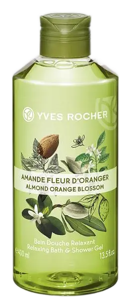 Yves Rocher Relaxing Bath & Shower Gel Almond Orange Blossom