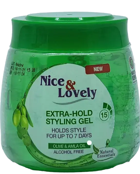 Nice & Lovely Extra-Hold Styling Gel Olive & Amla Oil