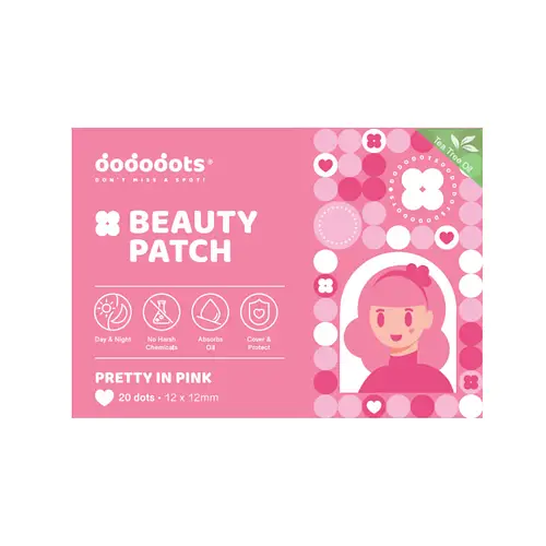 Dododots Beauty Patch Pretty in Pink (with Tea Tree Oil)