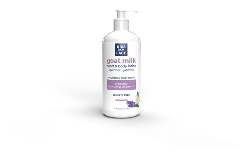 Kiss My Face Goat Milk Hand & Body Lotion Lavender + Jasmin