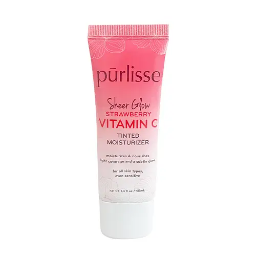 Purlisse Sheer Glow Strawberry Vitamin C Tinted Moisturizer Light Medium