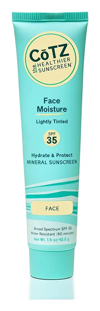 Cotz Skincare Face Moisture SPF35 Lightly Tinted Sunscreen