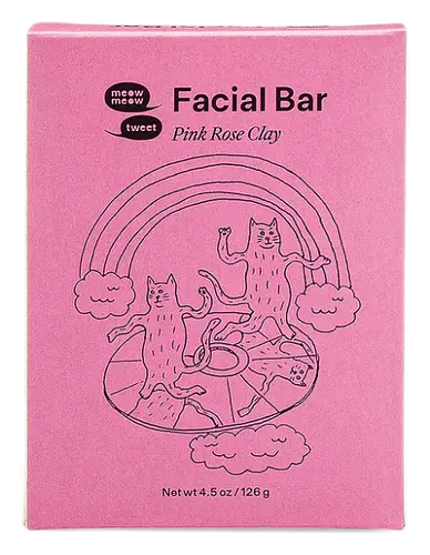 Meow Meow Tweet Facial Bar - Pink Rose Clay
